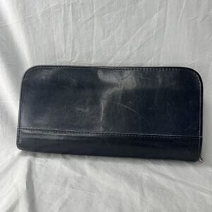 Vintage Coach SoHo Wallet Leather Zip Around Blue